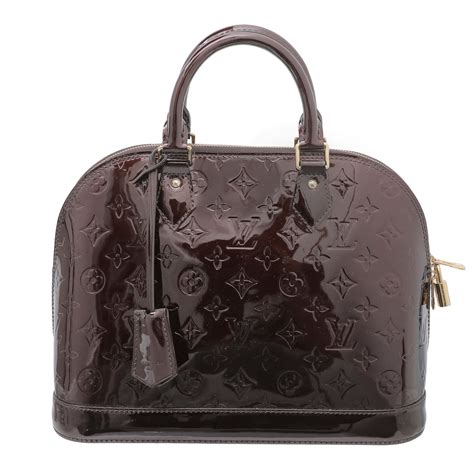 louis vuitton vernis alma pm amarante